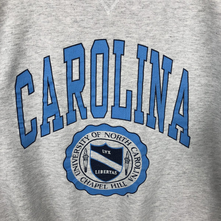 90'S Russell Athletic University of North Carolina College Sweatshirt, Made in USA, Men's Size L (approx.), Vintage cotton gray type Vintage Second Hand