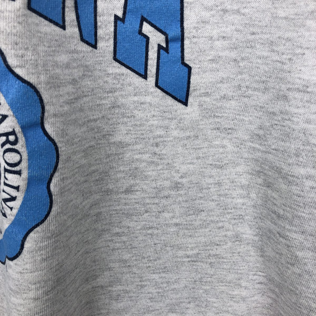 90'S Russell Athletic University of North Carolina College Sweatshirt, Made in USA, Men's Size L (approx.), Vintage cotton gray type Vintage Second Hand