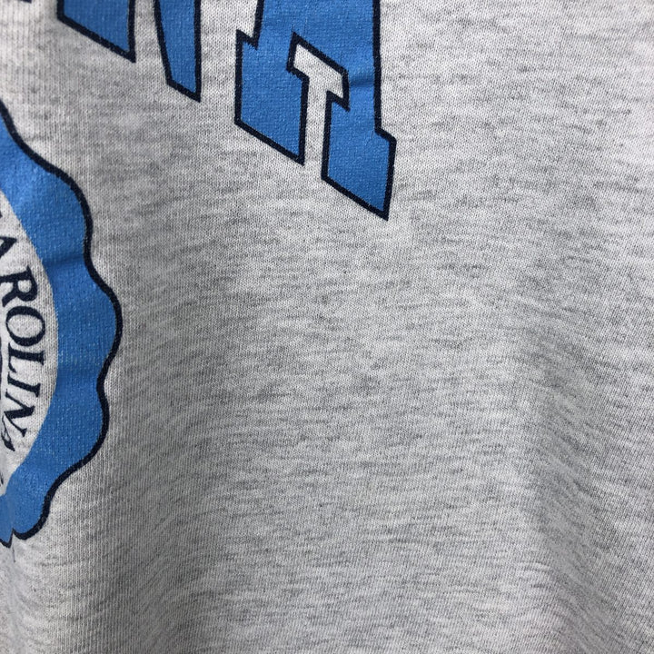 90'S Russell Athletic University of North Carolina College Sweatshirt, Made in USA, Men's Size L (approx.), Vintage cotton gray type Vintage Second Hand