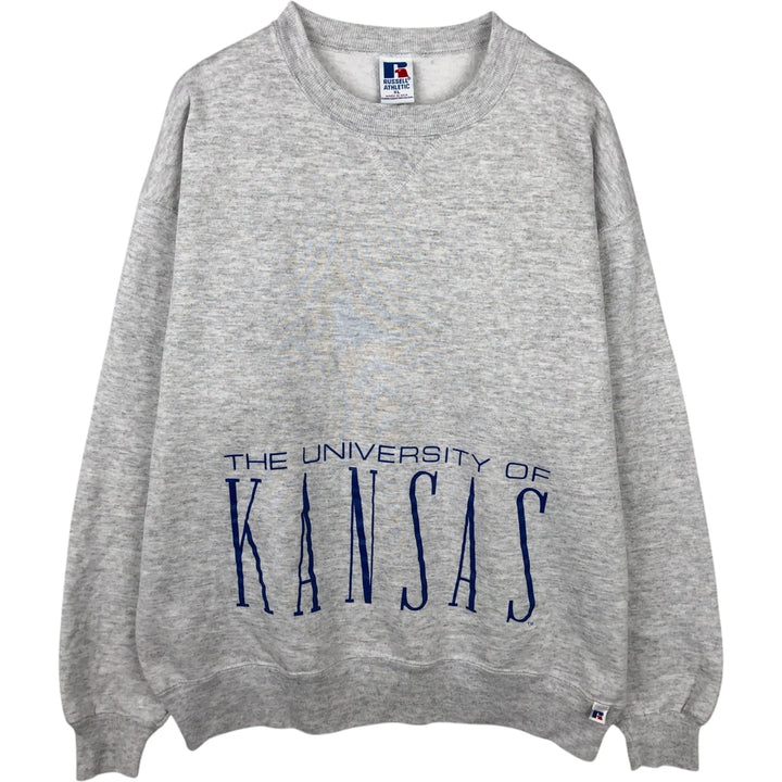 Russell Athletic College Sweatshirt, Made in USA, Men's Size XL (equivalent), Vintage. cotton gray type Vintage Second Hand