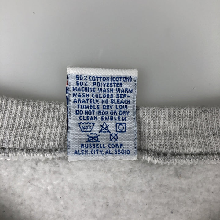 Russell Athletic College Sweatshirt, Made in USA, Men's Size XL (equivalent), Vintage. cotton gray type Vintage Second Hand