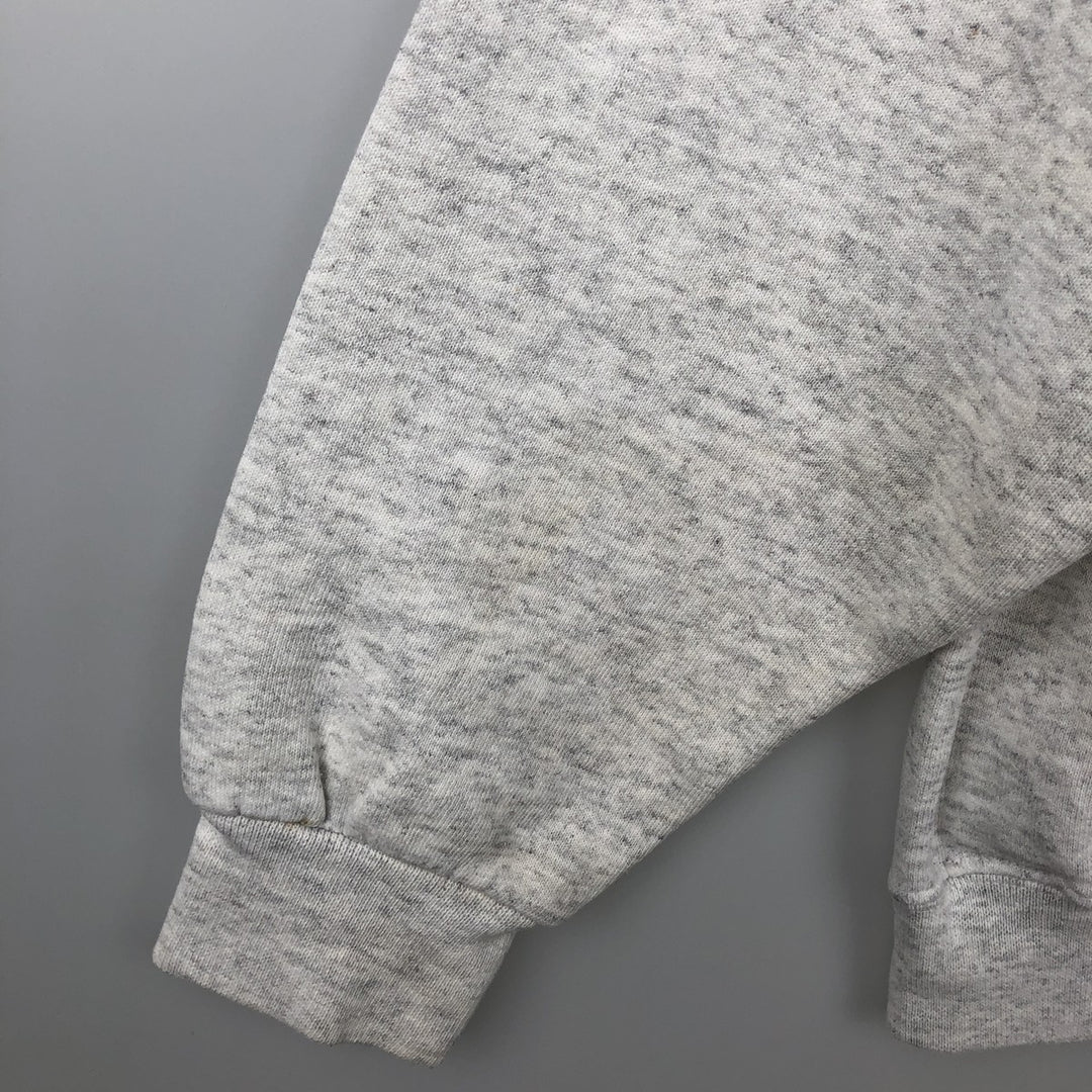 90'S PM SPORTS College Sweatshirt, Made in USA, Men's XL equivalent, Vintage polyester gray type Vintage Second Hand