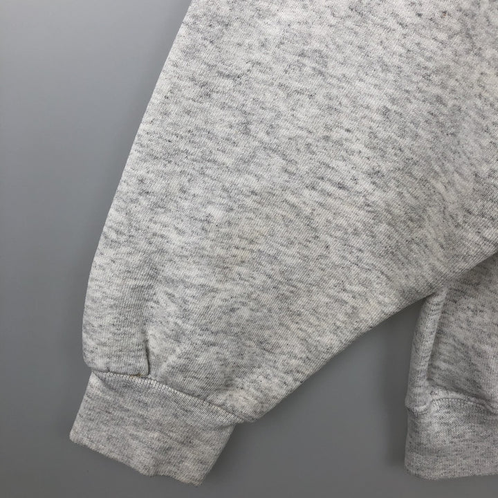 90'S PM SPORTS College Sweatshirt, Made in USA, Men's XL equivalent, Vintage polyester gray type Vintage Second Hand