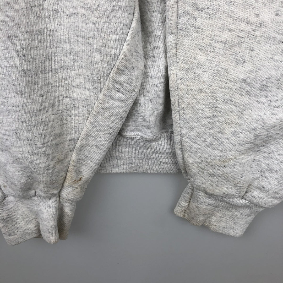 90'S PM SPORTS College Sweatshirt, Made in USA, Men's XL equivalent, Vintage polyester gray type Vintage Second Hand