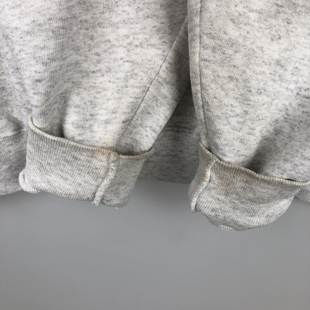 90'S PM SPORTS College Sweatshirt, Made in USA, Men's XL equivalent, Vintage polyester gray type Vintage Second Hand