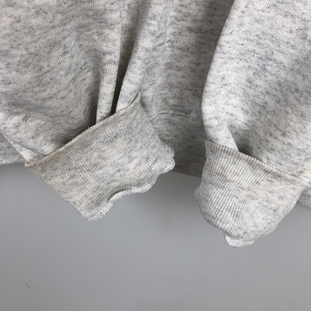 90'S PM SPORTS College Sweatshirt, Made in USA, Men's XL equivalent, Vintage polyester gray type Vintage Second Hand
