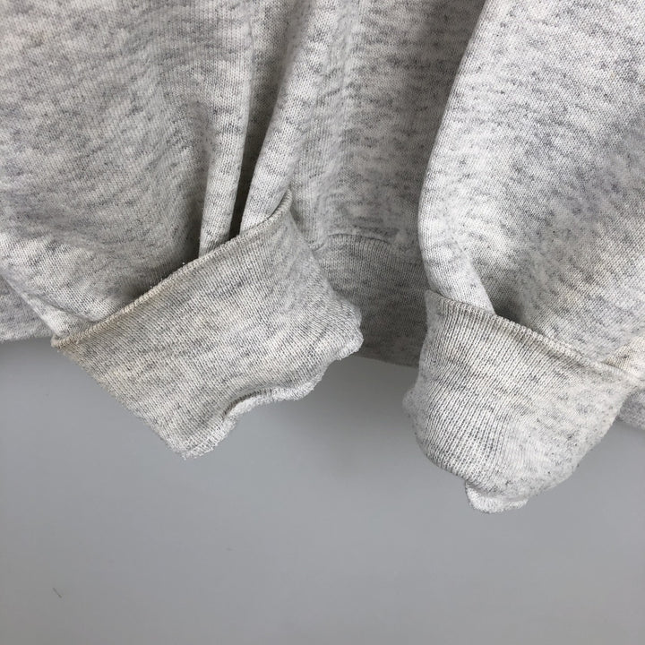 90'S PM SPORTS College Sweatshirt, Made in USA, Men's XL equivalent, Vintage polyester gray type Vintage Second Hand