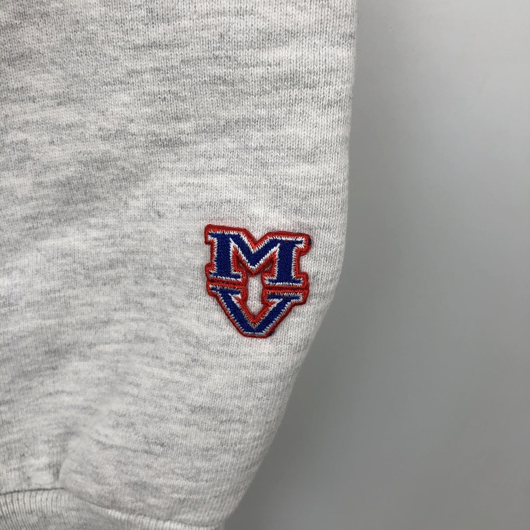 MVP COR INC. PRO WEAVE College Sweatshirt, Made in USA, Men's XL equivalent, Vintage Triple Print cotton gray type Vintage Second Hand