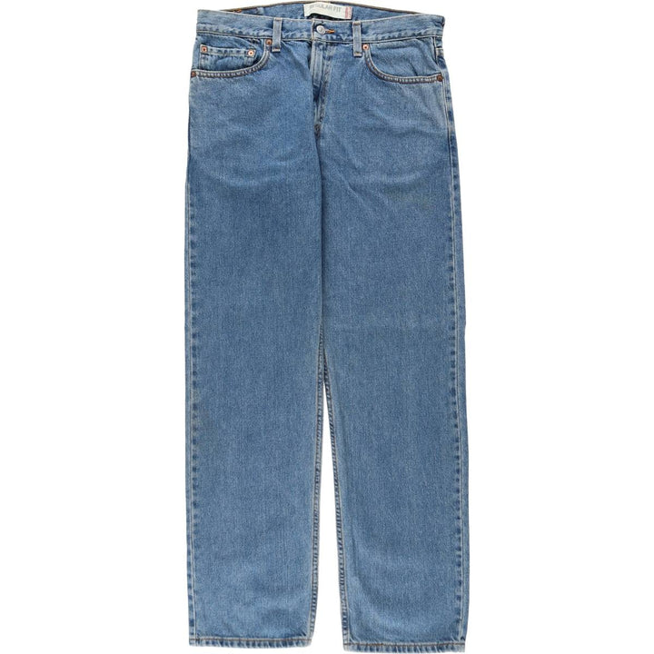 Levi's 505 REGULAR FIT tapered denim pants for men, size w34 cotton blue type Vintage Second Hand