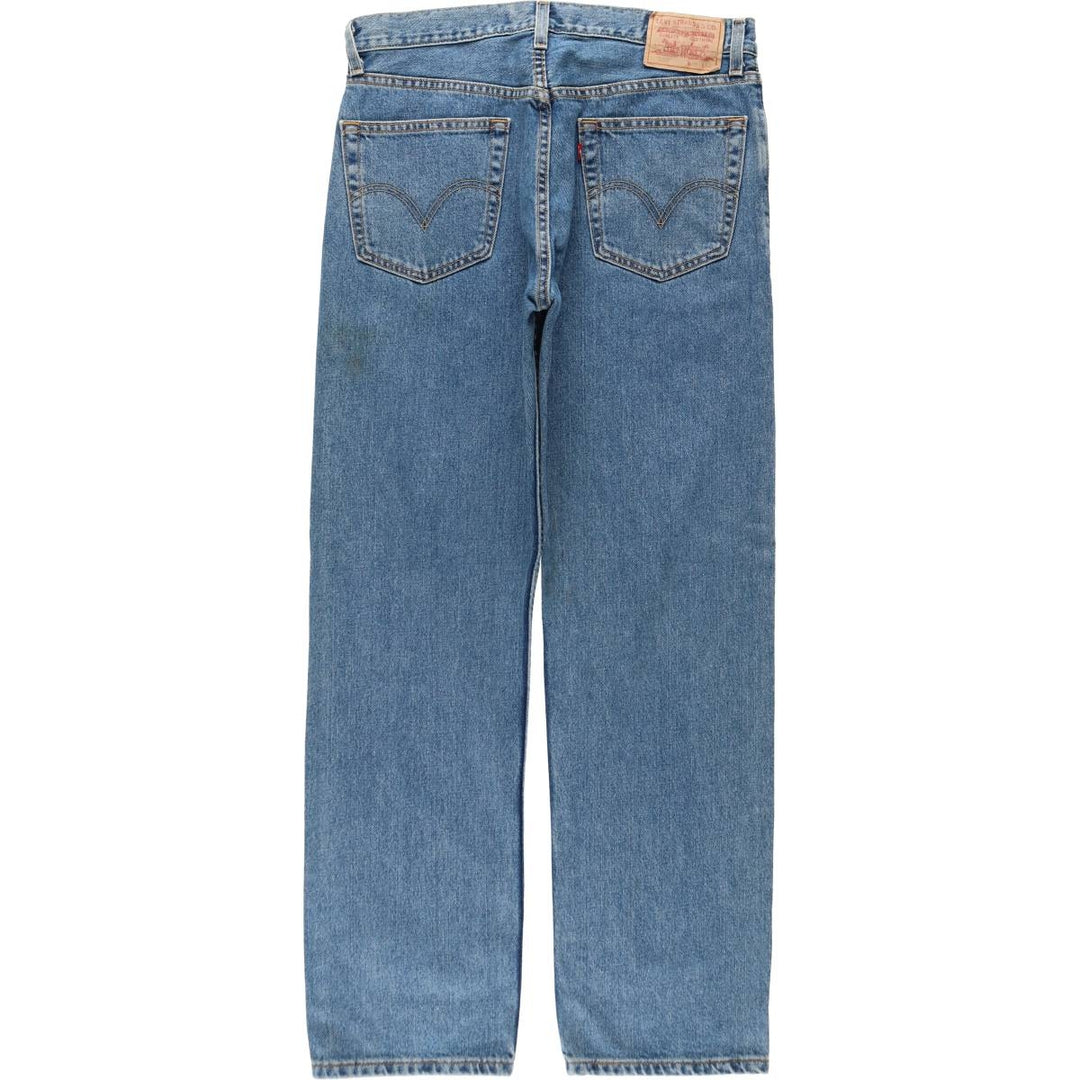 Levi's 505 REGULAR FIT tapered denim pants for men, size w34 cotton blue type Vintage Second Hand