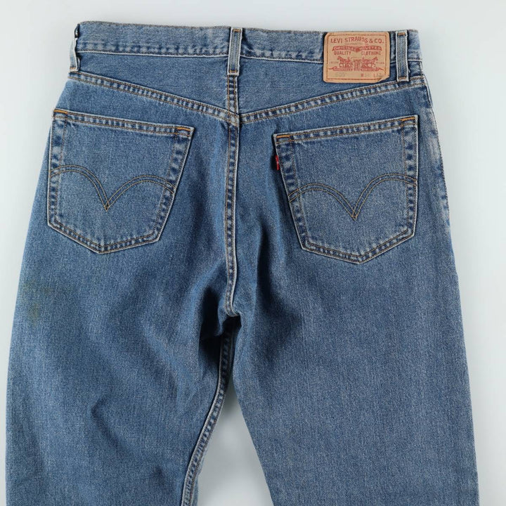 Levi's 505 REGULAR FIT tapered denim pants for men, size w34 cotton blue type Vintage Second Hand