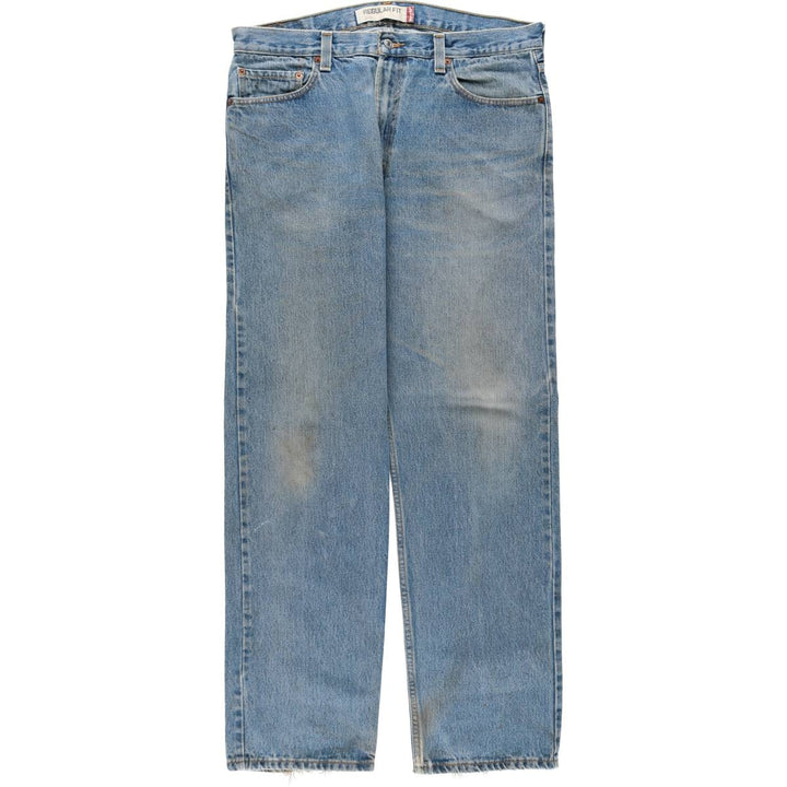 Levi's 505 REGULAR FIT tapered denim pants for men, size w36 cotton blue type Vintage Second Hand