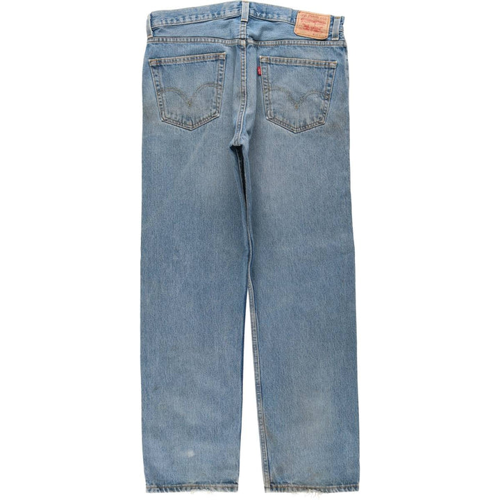 Levi's 505 REGULAR FIT tapered denim pants for men, size w36 cotton blue type Vintage Second Hand