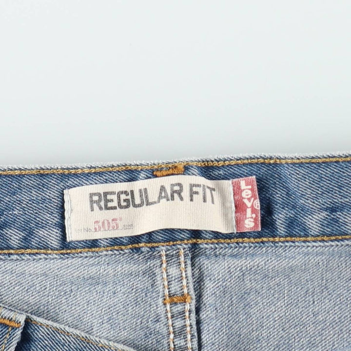 Levi's 505 REGULAR FIT tapered denim pants for men, size w36 cotton blue type Vintage Second Hand