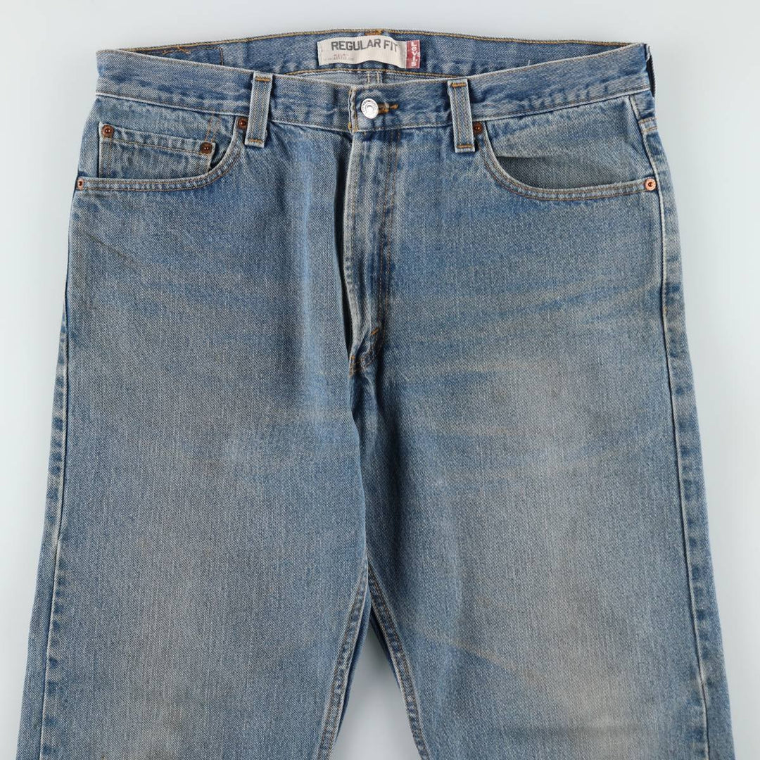 Levi's 505 REGULAR FIT tapered denim pants for men, size w36 cotton blue type Vintage Second Hand