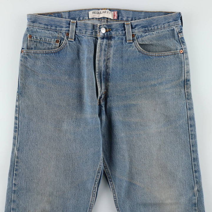 Levi's 505 REGULAR FIT tapered denim pants for men, size w36 cotton blue type Vintage Second Hand