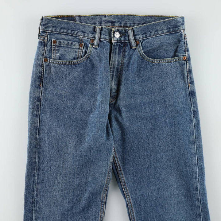 Levi's 505 tapered denim pants for men, equivalent to w32 cotton blue type Vintage Second Hand