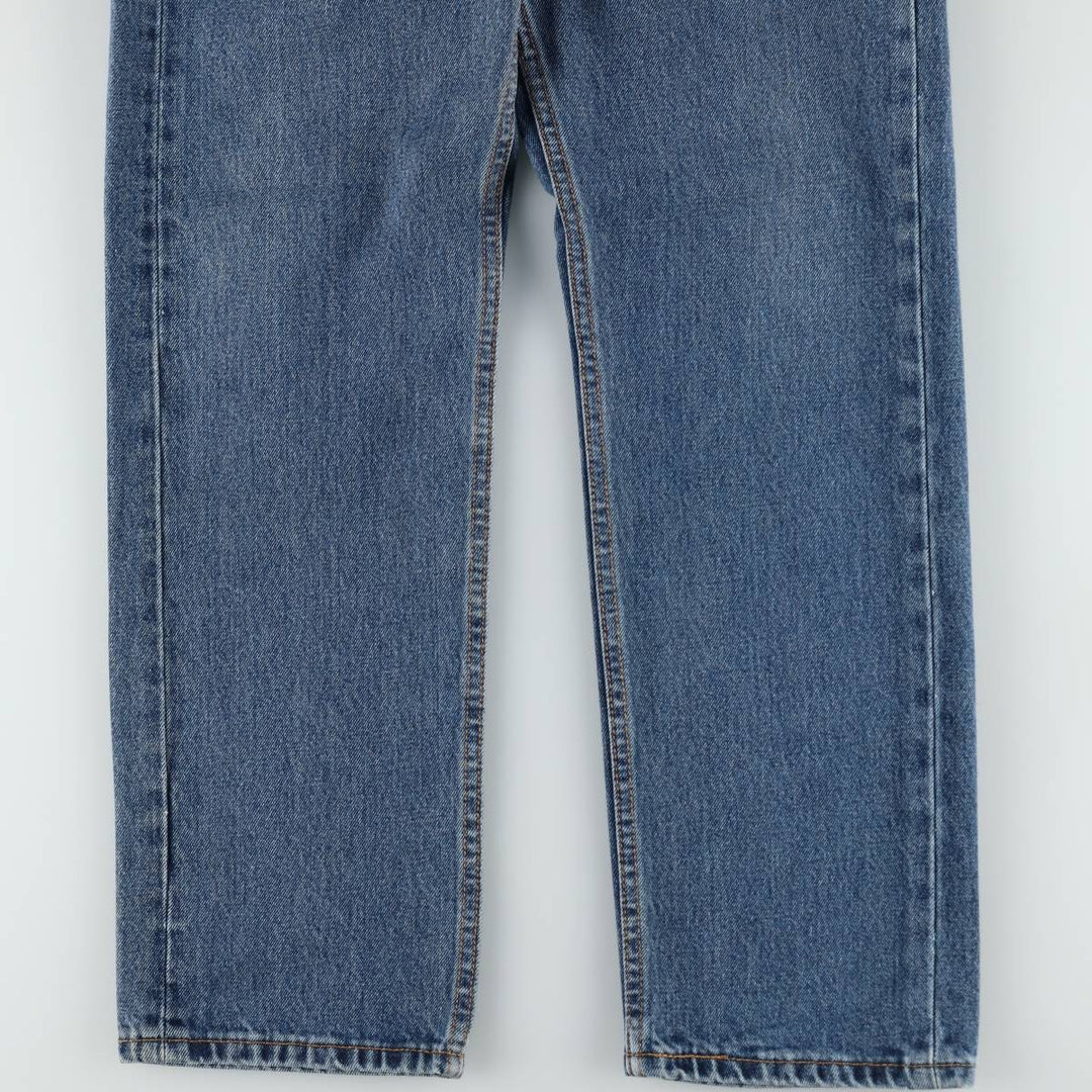 Levi's 505 tapered denim pants for men, equivalent to w32 cotton blue type Vintage Second Hand