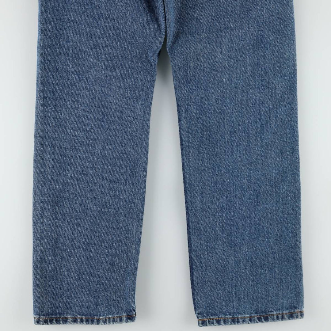 Levi's 505 tapered denim pants for men, equivalent to w32 cotton blue type Vintage Second Hand