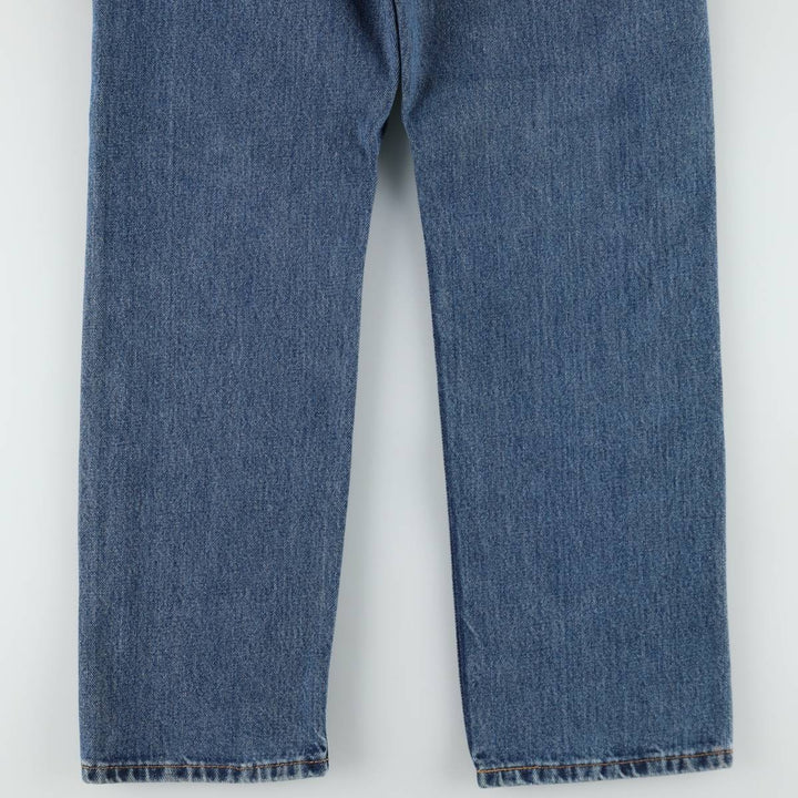 Levi's 505 tapered denim pants for men, equivalent to w32 cotton blue type Vintage Second Hand