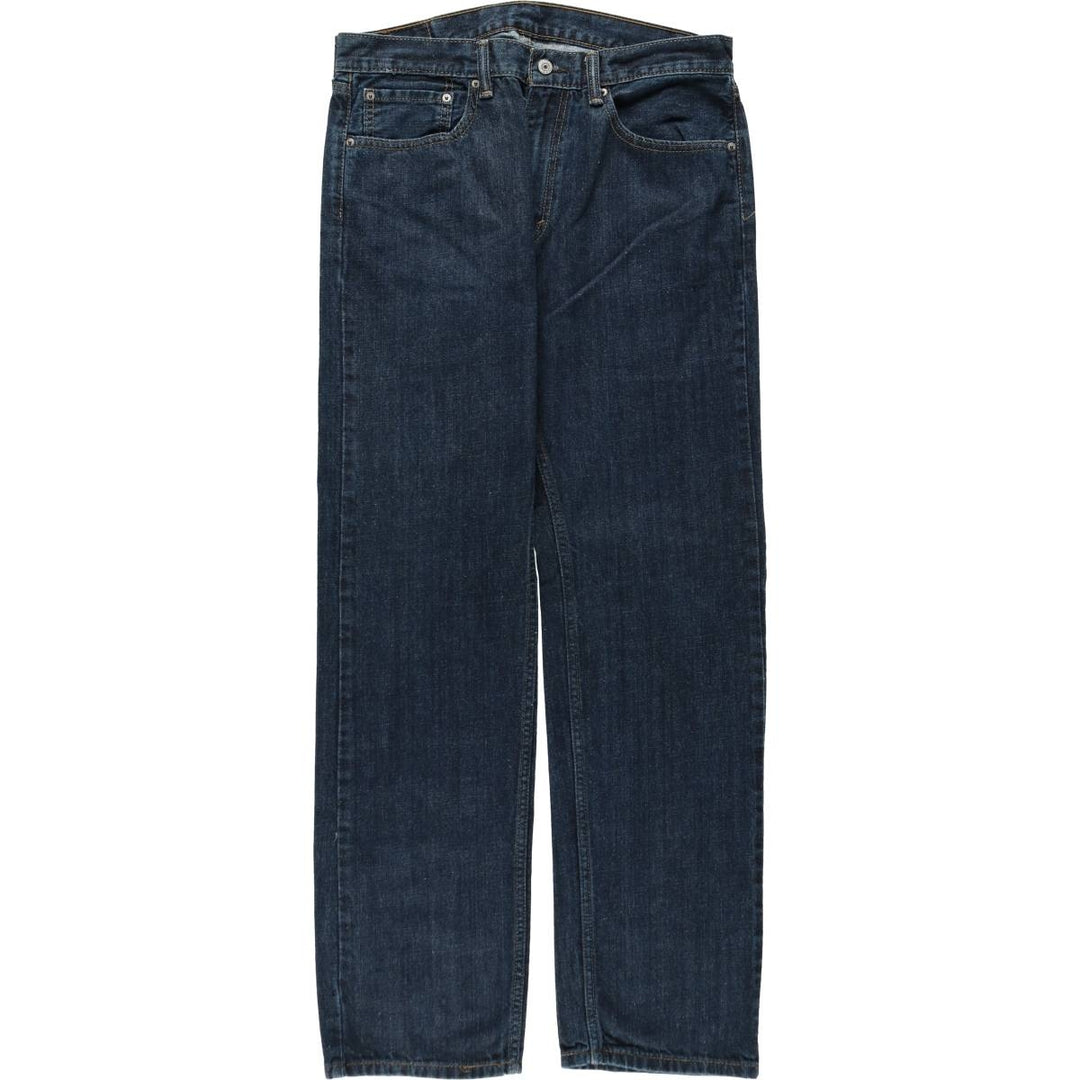 Levi's 505 tapered denim pants for men, size W34 cotton navy blue type Vintage Second Hand