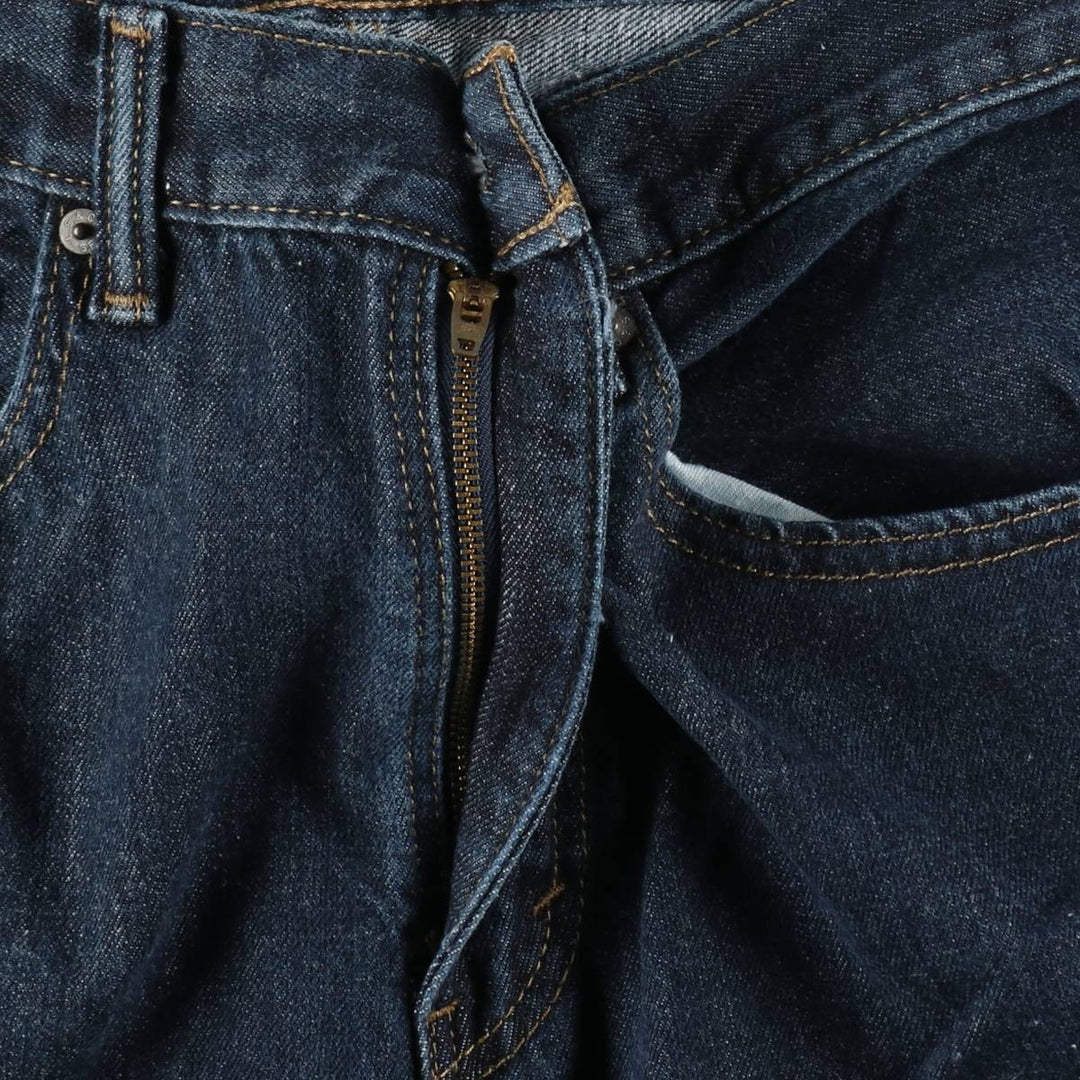 Levi's 505 tapered denim pants for men, size W34 cotton navy blue type Vintage Second Hand