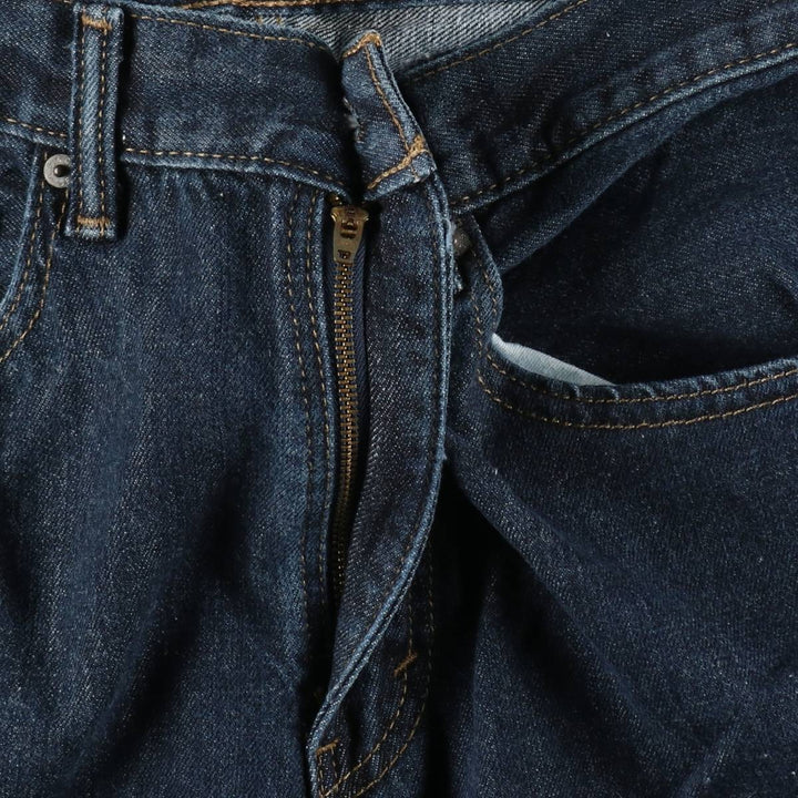 Levi's 505 tapered denim pants for men, size W34 cotton navy blue type Vintage Second Hand