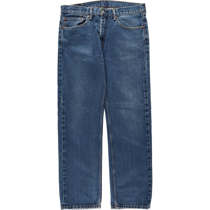 Levi's 505 tapered denim pants for men, equivalent to w35 cotton blue type Vintage Second Hand