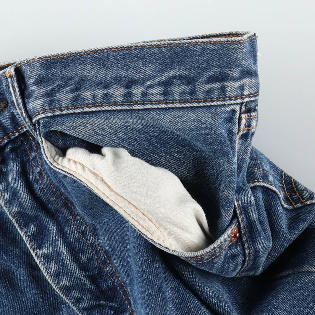 Levi's 505 tapered denim pants for men, equivalent to w35 cotton blue type Vintage Second Hand