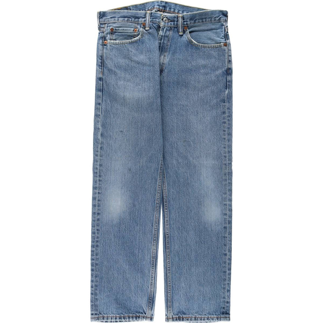 Levi's 505 tapered denim pants for men, size W33 cotton blue type Vintage Second Hand
