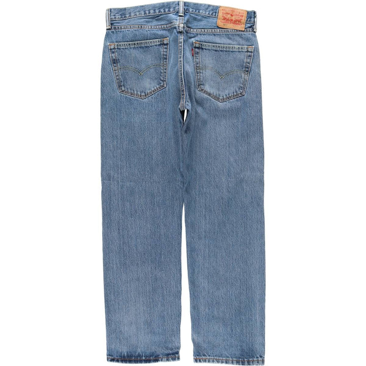 Levi's 505 tapered denim pants for men, size W33 cotton blue type Vintage Second Hand