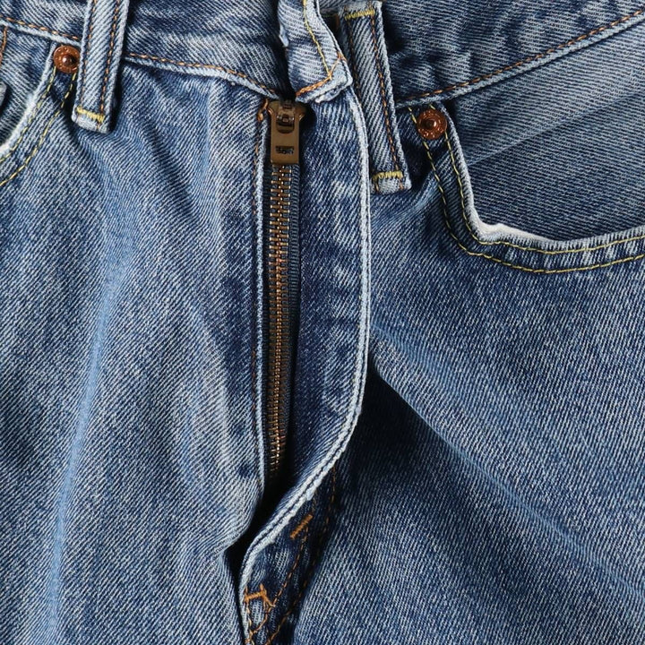 Levi's 505 tapered denim pants for men, size W33 cotton blue type Vintage Second Hand