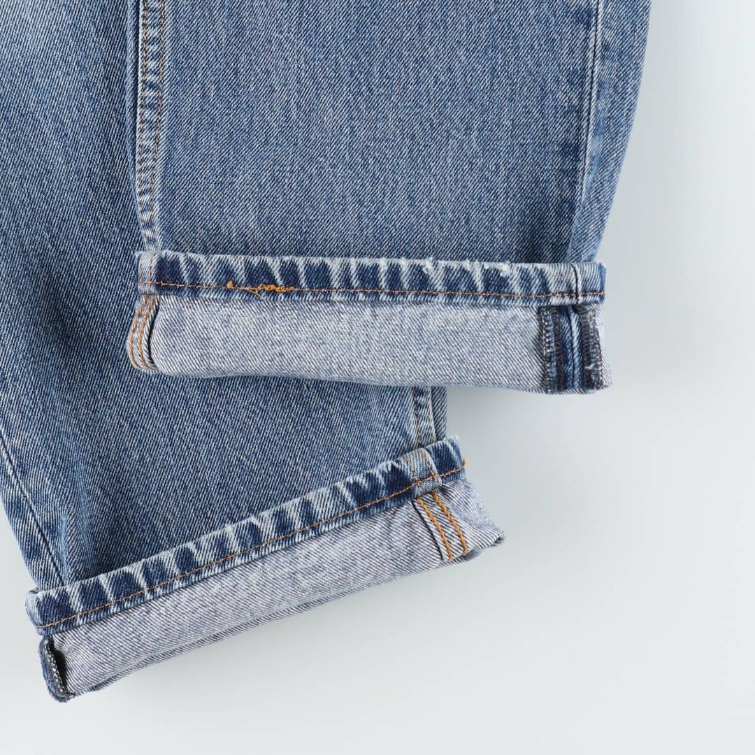 Levi's 505 tapered denim pants for men, size W33 cotton blue type Vintage Second Hand
