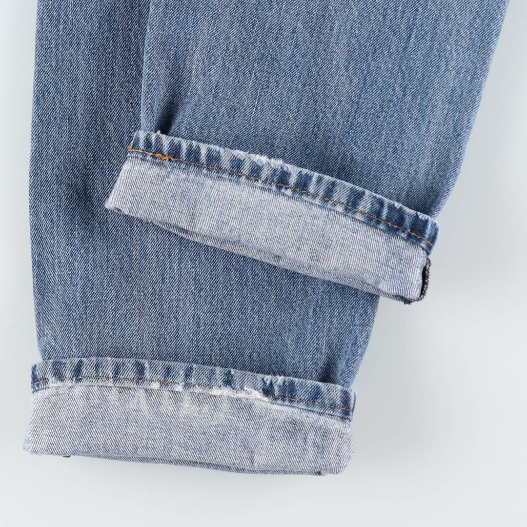 Levi's 505 tapered denim pants for men, size W33 cotton blue type Vintage Second Hand