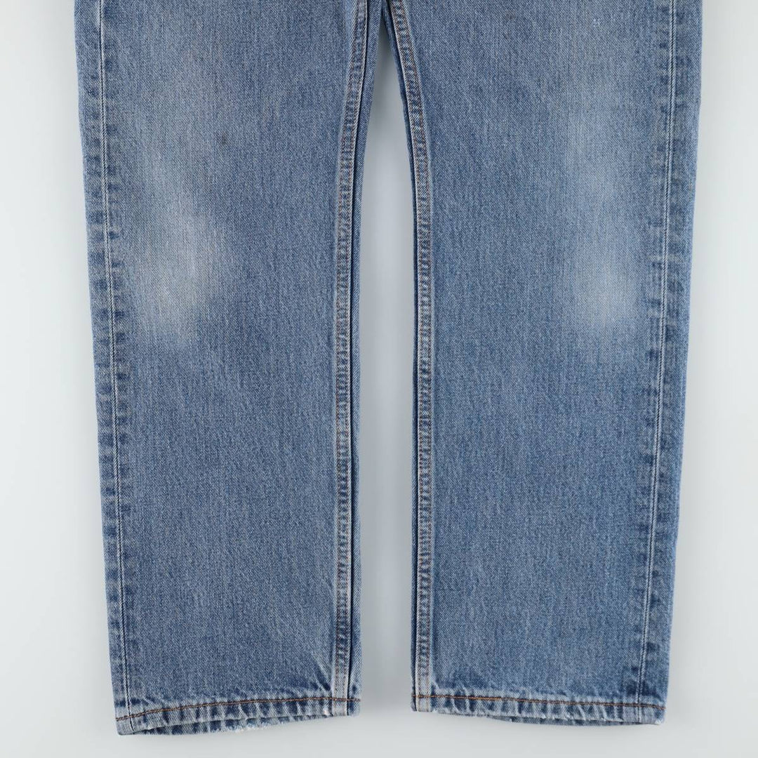 Levi's 505 tapered denim pants for men, size W33 cotton blue type Vintage Second Hand
