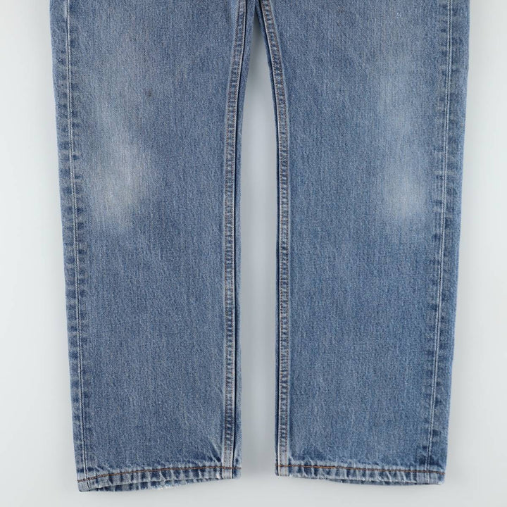 Levi's 505 tapered denim pants for men, size W33 cotton blue type Vintage Second Hand