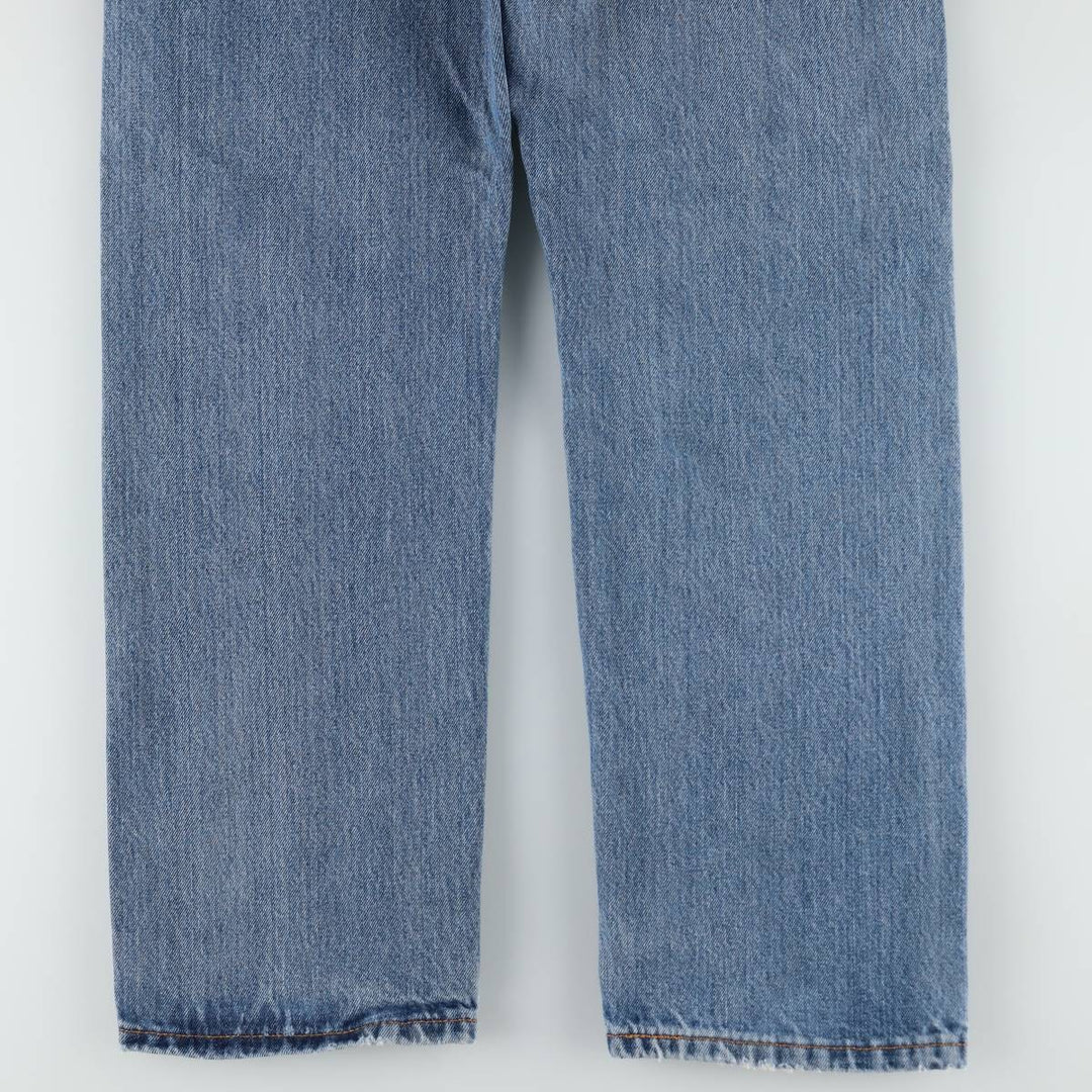 Levi's 505 tapered denim pants for men, size W33 cotton blue type Vintage Second Hand
