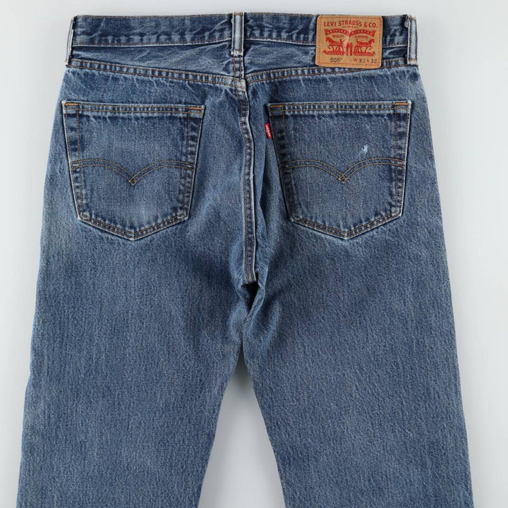 Levi's 505 tapered denim pants for men, size W33 unclear blue type Vintage Second Hand