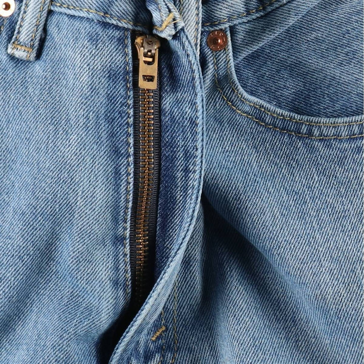 Levi's 505 tapered denim pants for men, size W34 cotton blue type Vintage Second Hand