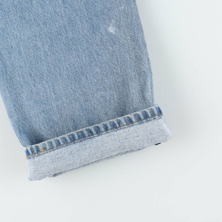Levi's 505 tapered denim pants for men, size W34 cotton blue type Vintage Second Hand