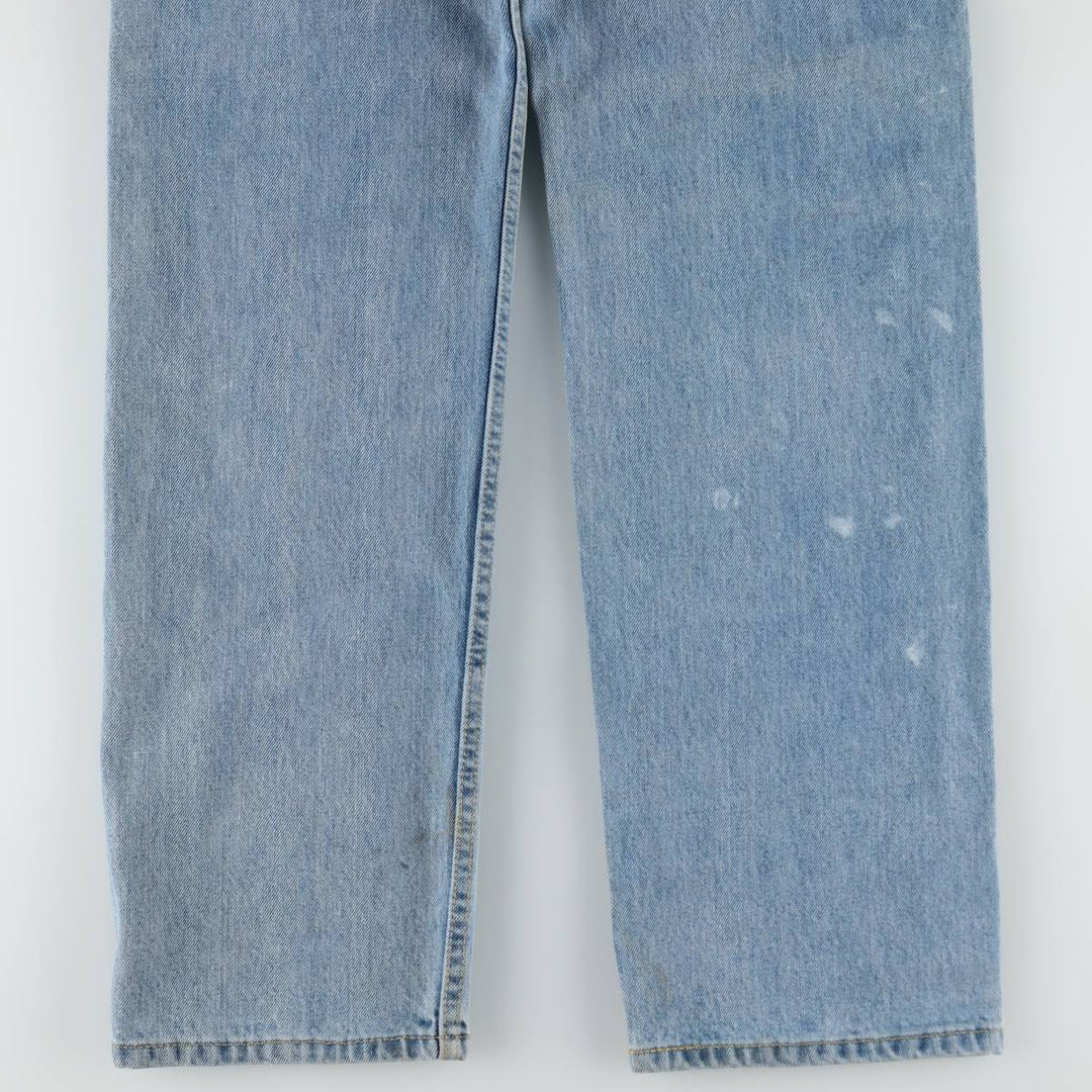 Levi's 505 tapered denim pants for men, size W34 cotton blue type Vintage Second Hand