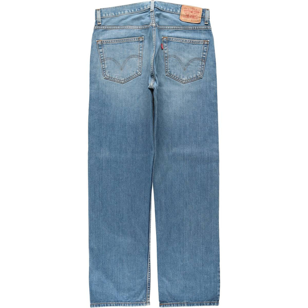 Levi's 505 tapered denim pants for men, size W34 cotton blue type Vintage Second Hand