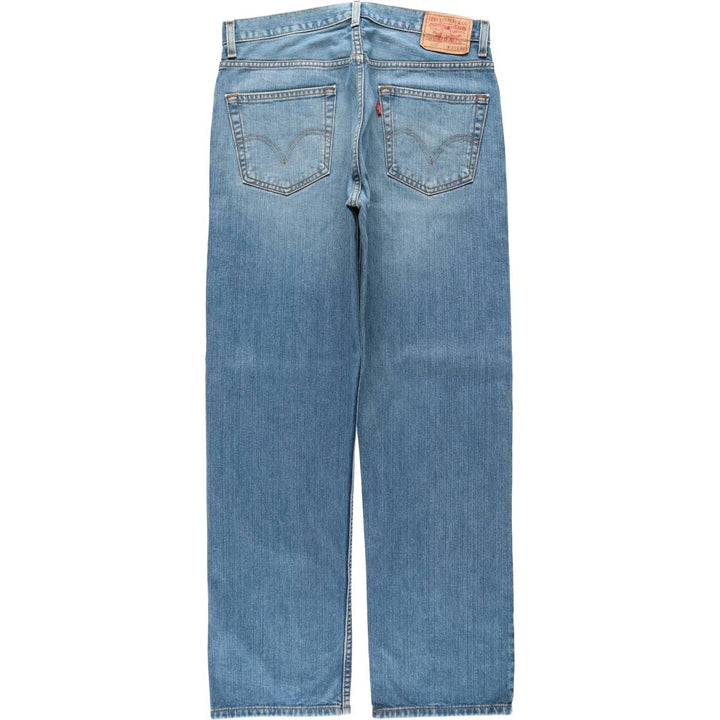 Levi's 505 tapered denim pants for men, size W34 cotton blue type Vintage Second Hand