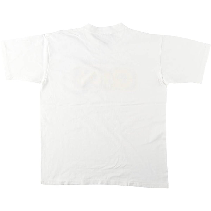 90'S ONEITA Q106 Advertising T-Shirt, XL (46-48), equivalent to men's XL, Vintage cotton white type Vintage Second Hand
