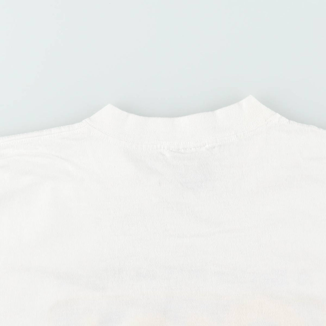 90'S ONEITA Q106 Advertising T-Shirt, XL (46-48), equivalent to men's XL, Vintage cotton white type Vintage Second Hand