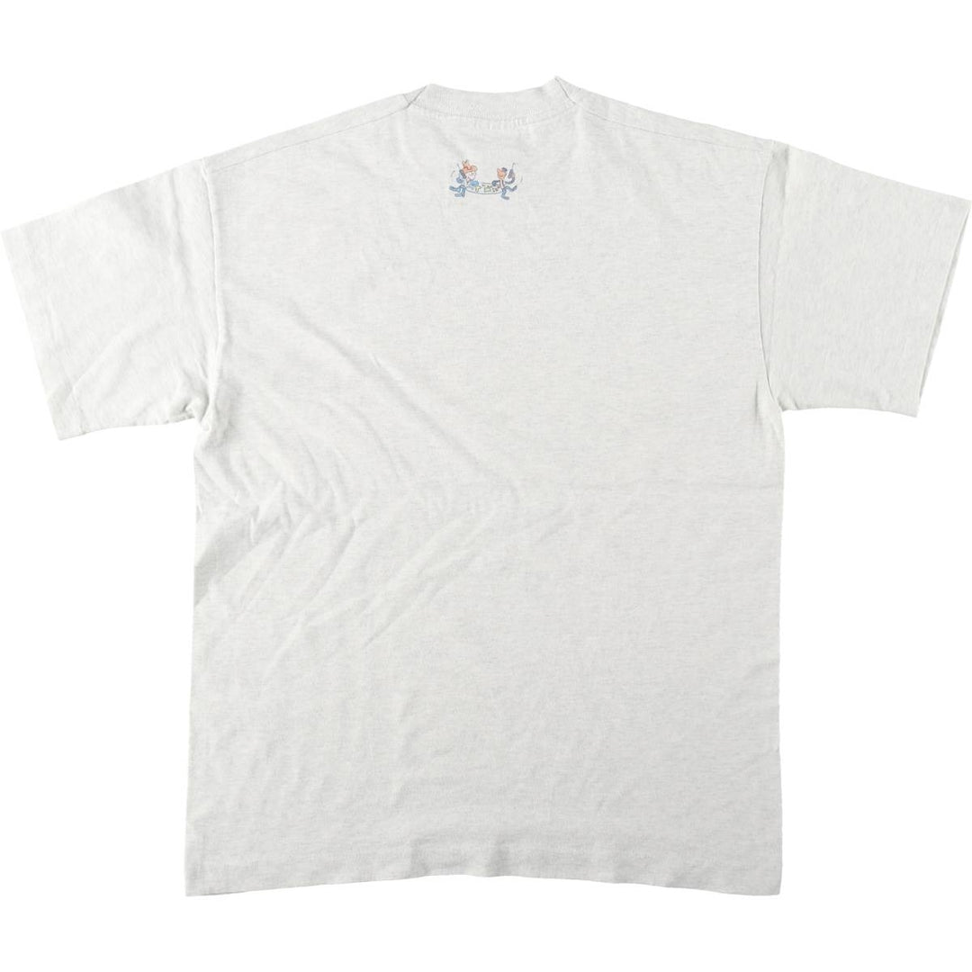 90'S Screen Stars Premium T-shirt advertising t-shirt, made in USA, men's size L equivalent, vintage. cotton gray type Vintage Second Hand
