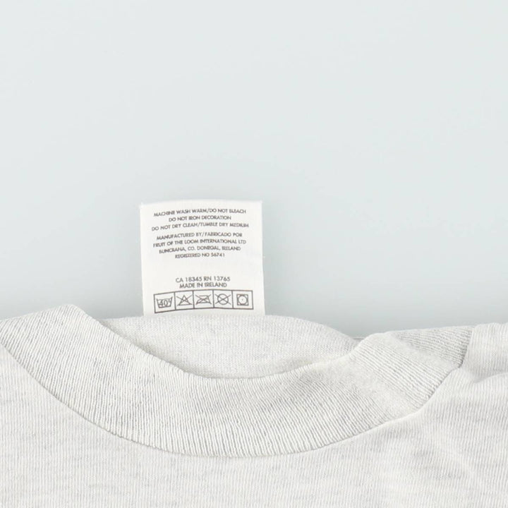90'S Screen Stars Premium T-shirt advertising t-shirt, made in USA, men's size L equivalent, vintage. cotton gray type Vintage Second Hand