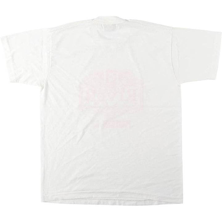 90'S Fruit of the Loom BEST Royal River Casino + Hotel advertising T-shirt, Made in USA, Men's size L equivalent, Vintage cotton white type Vintage Second Hand