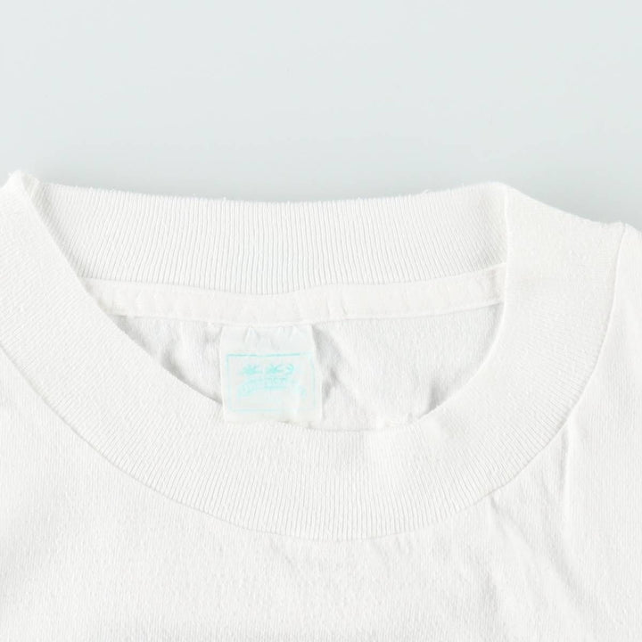 90'S Carlos'n Charlie's CLOTHESLINE Advertising T-Shirt, Men's XL equivalent, Vintage unclear white type Vintage Second Hand