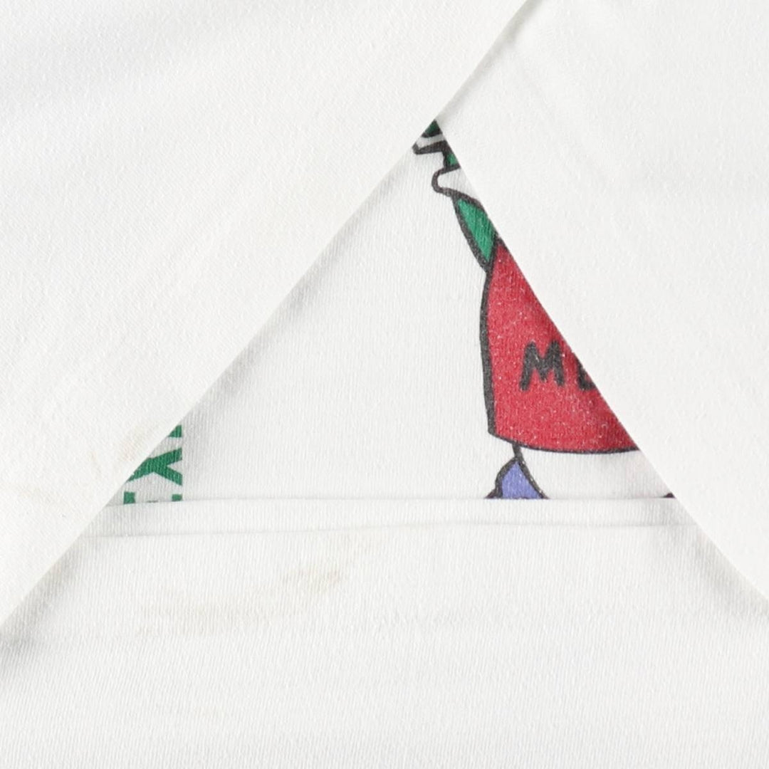 90'S Carlos'n Charlie's CLOTHESLINE Advertising T-Shirt, Men's XL equivalent, Vintage unclear white type Vintage Second Hand